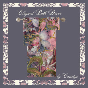 Florals elegantes tonos burgandeses con oro