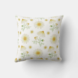 Florals Farmhouse Decor Daisy Cojín decorativo