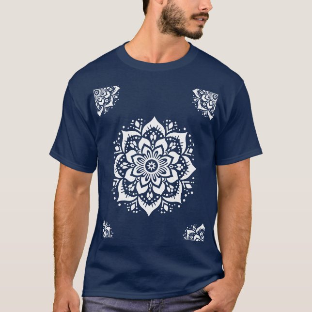Flore de Mandala Audaz - Camiseta (Anverso)