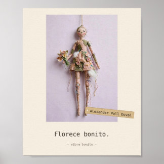 Florece bonito — Juguetes de Tela Póster
