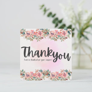 Florece la Gratitud - Tarjeta de Agradecimiento
