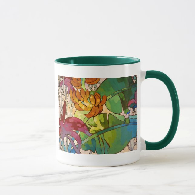 "Florece" - la taza de Arman Manookian (Derecha)