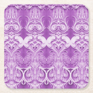 Florecen Flores Purpúreas Posavasos de Papel