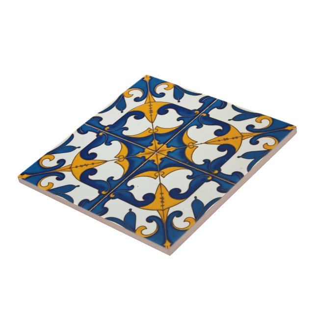 Florecer Celestial Azulejo (Lado)