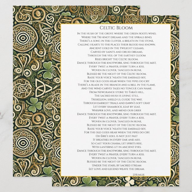 Florecer Celta (Anverso / Reverso)