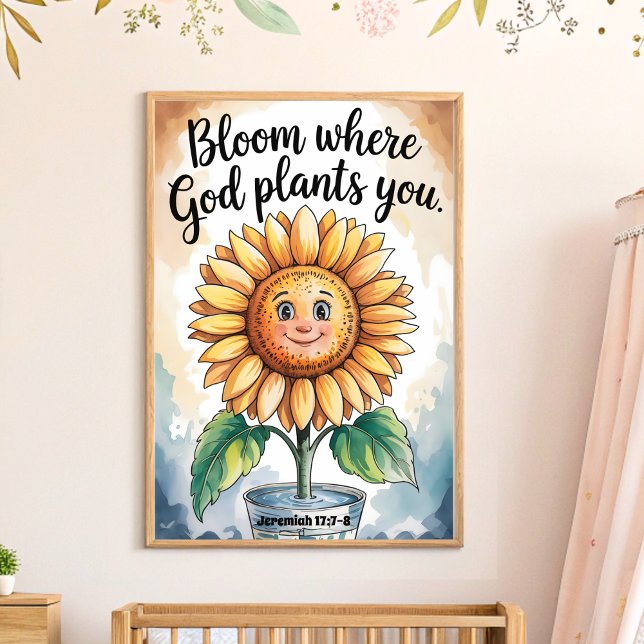 Florecer donde Dios te plantará arte de guardería  (Subido por el creador)