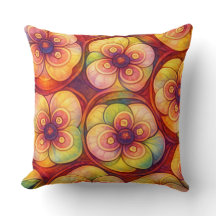 Florecer Radiante - Cojín Decorativo