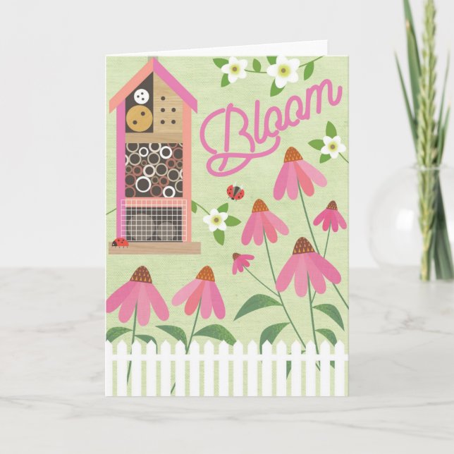¡Florecer! Tarjeta doblada (Anverso)