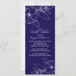 Florecimiento de Apple en la invitación a la ducha