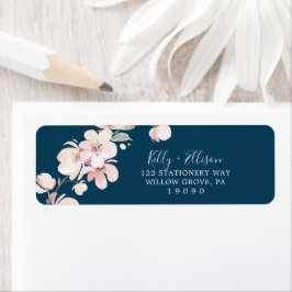 Florecimiento de cerezo de primavera | Etiqueta de