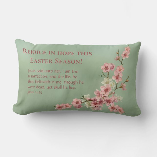 Florecimiento de cerezos en el almohada rosa y de  (Anverso)