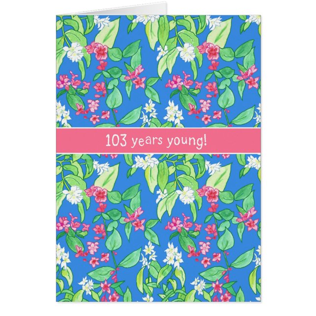 Florecimiento de primavera bonito en los 103 años  (Frente)