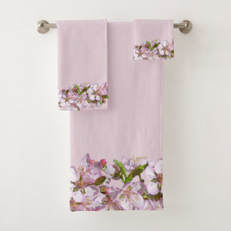 Florecimiento de primavera de fondo rosado a lo la