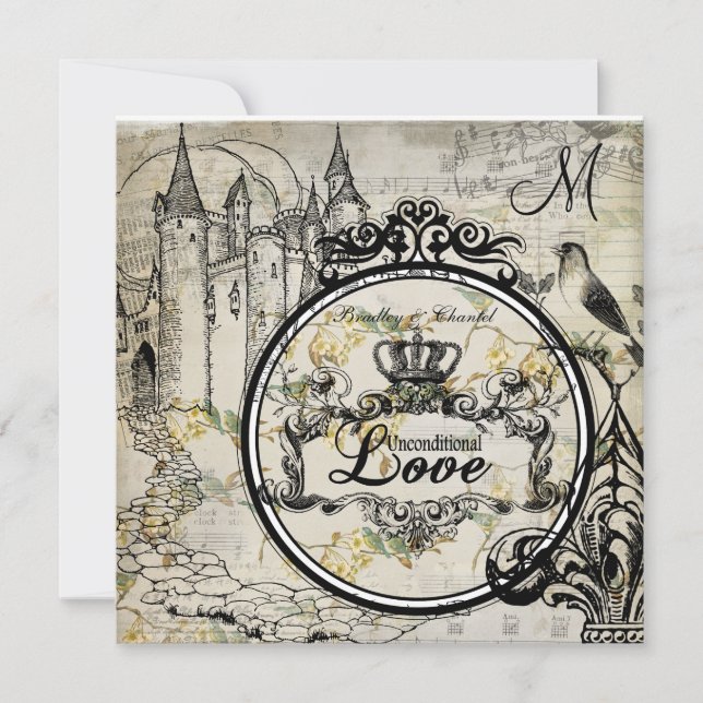 Florecimiento de primavera invitación incondiciona (Anverso)