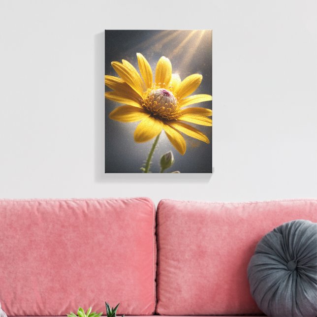 Florecimiento Dorado – Arte de Fotografía Macro de (Insitu (Sala de estar))