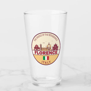 Florence Italy City Skyline Emblem