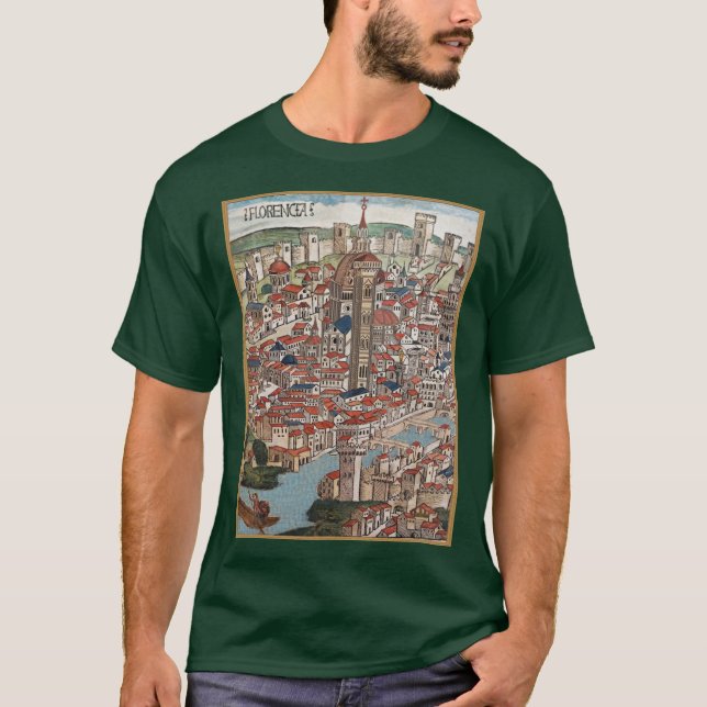 Florencia 1493 Camiseta masculina de Italia (Anverso)