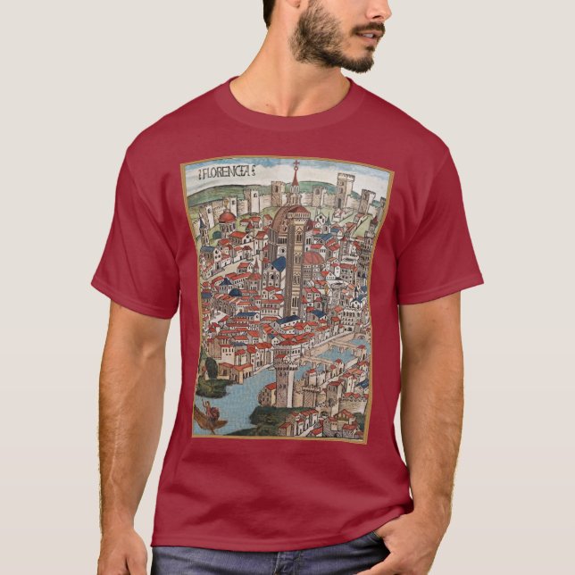 Florencia 1493 Camiseta masculina de Italia (Anverso)