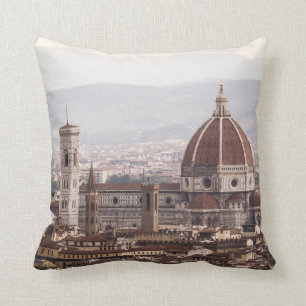 Florencia con vistas a la almohada cuadrada