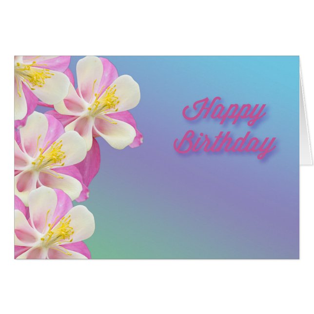 Florencia en Columbine Feliz cumpleaños (Anverso (Horizontal))