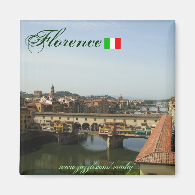 Florencia Italia diseño de imán fresco (Frente)