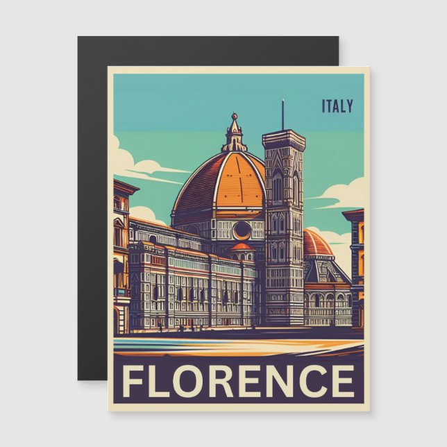 Florencia retro, regalos de viaje de italia firenz (Anverso/Reverso)