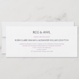 Florentino : Violet : Invitación a la boda