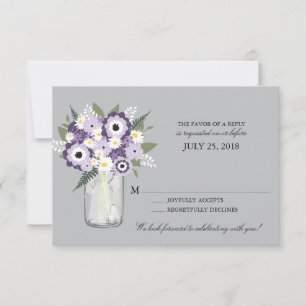 Florero de frasco de Mason   RSVP