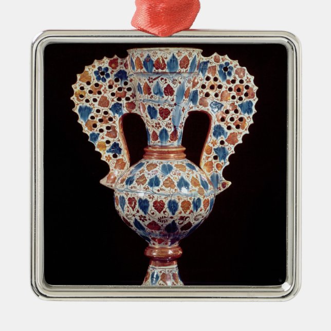 florero Lata-esmaltado con la decoración del (Frente)