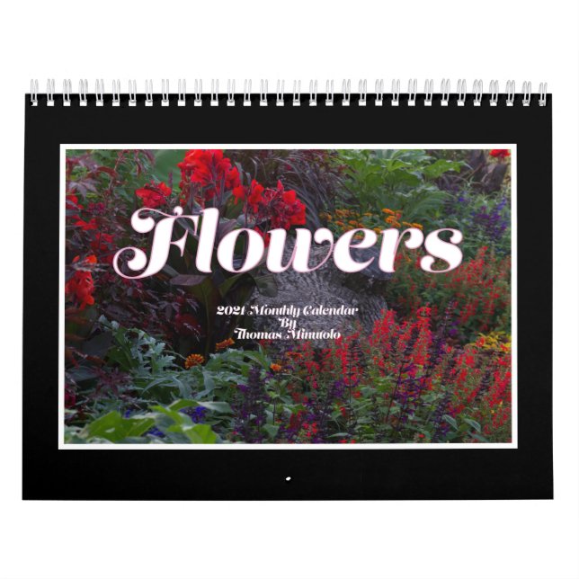 Flores 2021 Calendario mensual (Tapa)