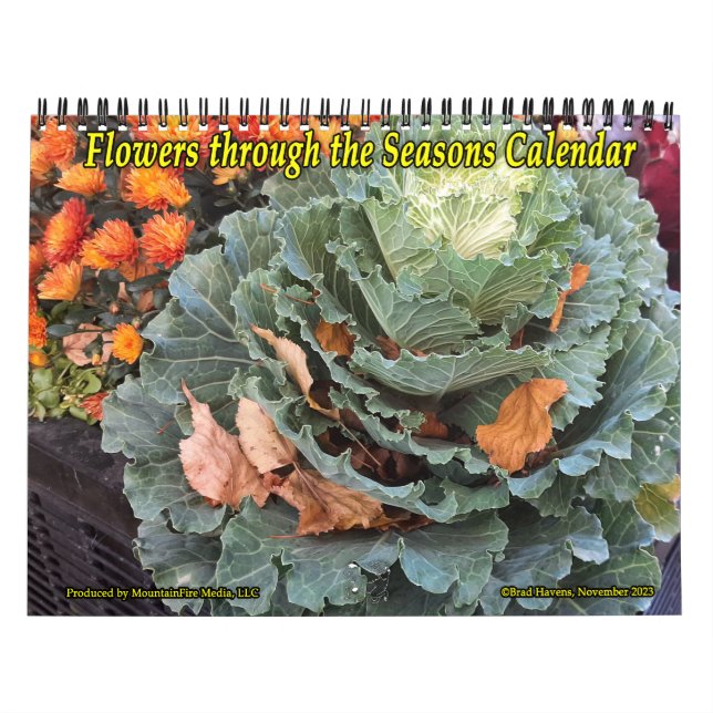 ¡Flores a través del calendario de estaciones! (Tapa)