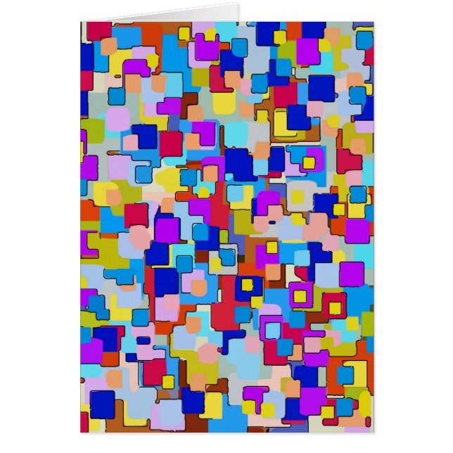 Flores abstractas al cuadrado (Frente)