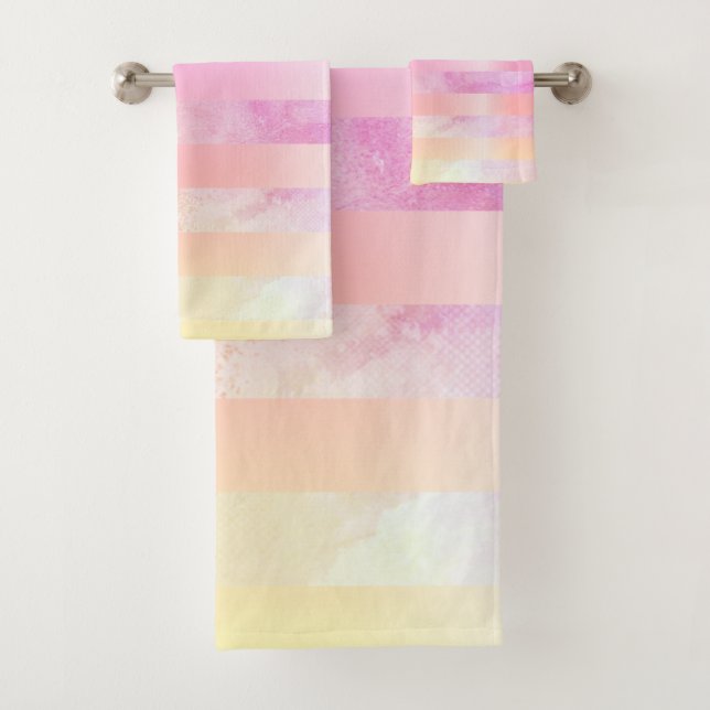 Flores abstractas rayas en acuarela (In situ)