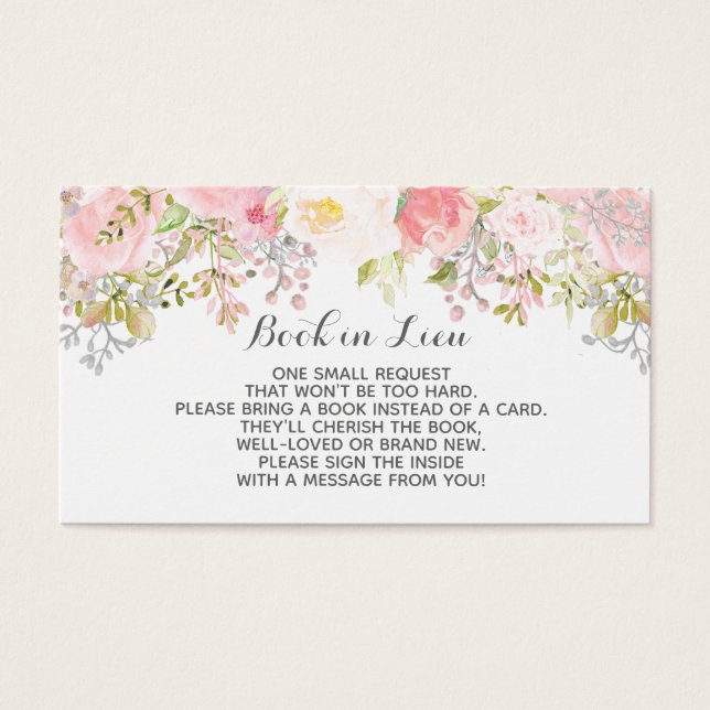 Flores acuarelas de los libros en Lieu (Frente)