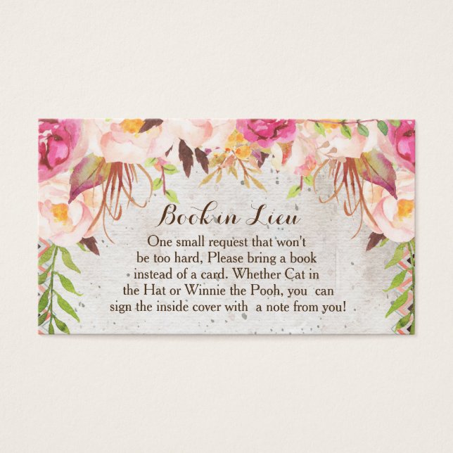 Flores acuarelas de los libros en Lieu (Frente)