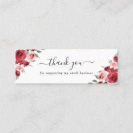 flores acuarelas gracias insertar tarjeta de descu