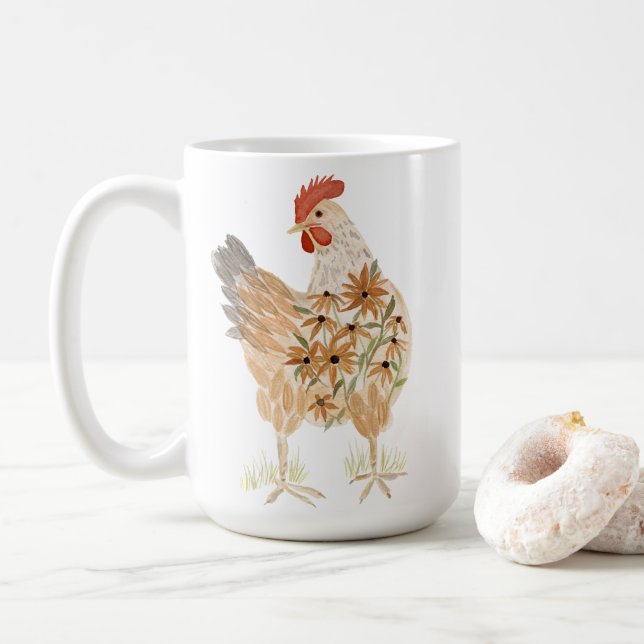 Flores acuáticas de jarra de pollo suave (Con donut)