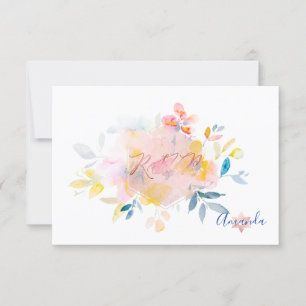 Flores acuáticas de PixDezines RSVP Bat Mitzvah ✡