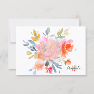 Flores acuáticas de PixDezines RSVP Bat Mitzvah ✡