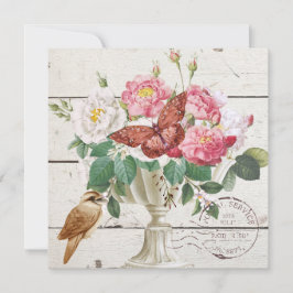 Flores acuáticas elegantes arte francés rústico