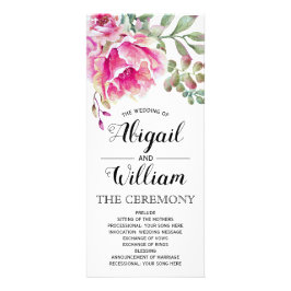 Flores acuáticas rosas programa de boda floral