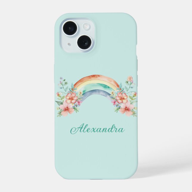 Flores acuáticas y arcoiris de bonito (Reverso )