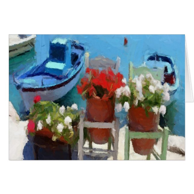 Flores al borde del muelle (Anverso (Horizontal))