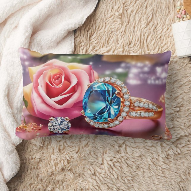 Flores - Almohada Lumbar 13" x 21" (Manta)