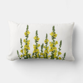 Flores amarillas Cojín decorativo de país inversib