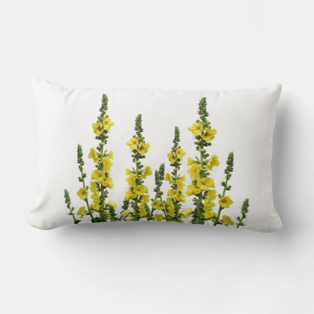 Flores amarillas Cojín decorativo de país inversib (Anverso)