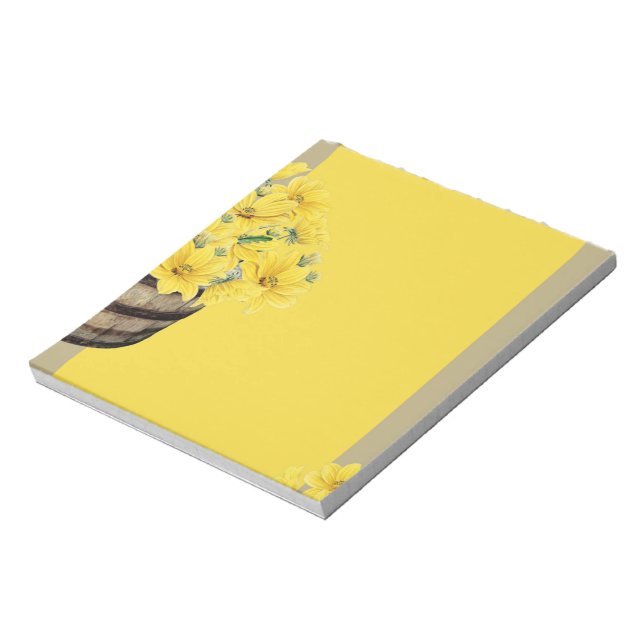 Flores Amarillas en la Libreta de la Canasta (Lado Izquierdo)