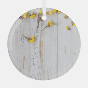 Flores amarillas primaverales, decoración de planc