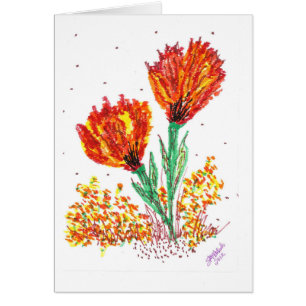 Flores anaranjadas