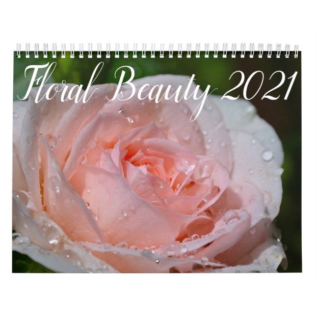 Flores arriba calendario de cierre (Tapa)